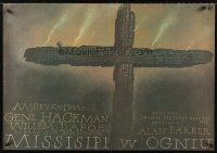 4r118 MISSISSIPPI BURNING Polish 27x38 '90 Gene Hackman, Willem Dafoe, Walkuski best poster art!