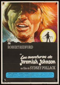 4r260 JEREMIAH JOHNSON Spanish '72 cool MCP art of Robert Redford, directed by Sydney Pollack!