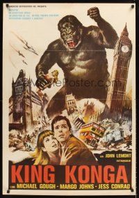 4r264 KONGA Argentinean R70s Brown artwork of giant angry ape terrorizing London!