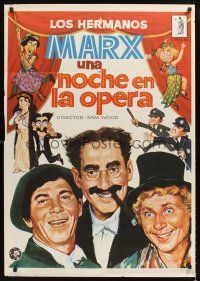 4r271 NIGHT AT THE OPERA Spanish R81 Groucho Marx, Chico Marx, Harpo Marx, Kitty Carlisle