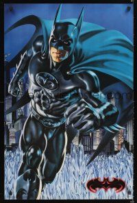 4s641 BATMAN & ROBIN commercial poster '97 art of George Clooney as The Bat!