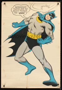 4s593 BATMAN commercial poster '66 wonderful art of comic book character, Nonsense!