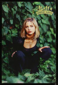 4s646 BUFFY THE VAMPIRE SLAYER commercial poster '01 cool image of Sarah Michelle Gellar!