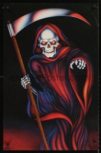 4s602 DEATH DEALER commercial poster '89 Gastfield art of Grim Reaper!