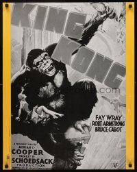4s668 KING KONG commercial poster '80s cool artwork of giant ape fighting planes!