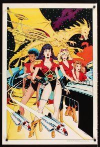 4s618 LEGENDS OF THE STARGAZERS commercial poster '90 art of sexy sci-fi women!