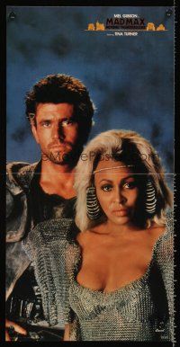 4s478 MAD MAX BEYOND THUNDERDOME soundtrack poster '85 cool image of Mel Gibson & Tina Turner!