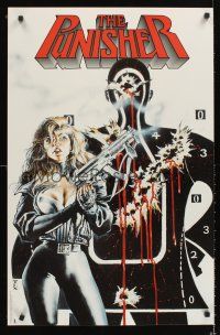 4s623 PUNISHER commercial poster '95 Teixeira art of sexy female Punisher!