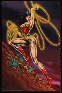 4s634 WONDER WOMAN commercial poster '95 new take on classic female superhero by Mike Deodato, Jr.!