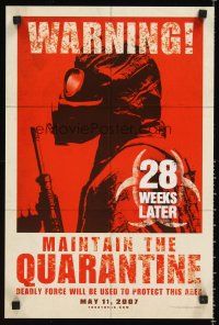 4s705 28 WEEKS LATER mini poster '07 Catherine McCormack, Robert Carlyle, zombies!