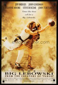 4s716 BIG LEBOWSKI mini poster '98 Coen Bros cult classic, Jeff Bridges bowling w/Julianne Moore!