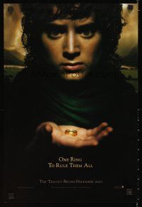 4s733 LORD OF THE RINGS: THE FELLOWSHIP OF THE RING teaser mini poster '01 J.R.R. Tolkien, Frodo!