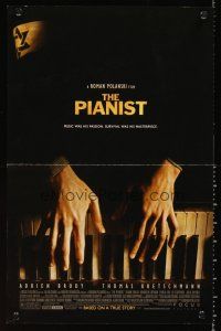 4s737 PIANIST mini poster '02 directed by Roman Polanski, Adrien Brody, piano image!