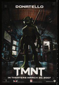 4s759 TMNT mini poster '07 Teenage Mutant Ninja Turtles, cool image of Donatello!