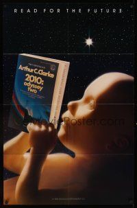 4s347 2010 special 22x34 poster '84 wacky image of star child reading the novel!