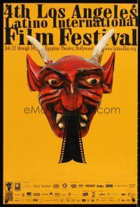 4s349 4TH LOS ANGELES LATINO INTERNATIONAL FILM FESTIVAL special 18x27 '00 devil w/film toungue!