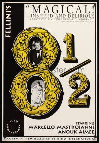 4s356 8 1/2 special 22x33 R93 Federico Fellini classic, Marcello Mastroianni!