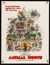 4s361 ANIMAL HOUSE special 17x22 '78 John Belushi, Landis classic, art by Rick Meyerowitz!