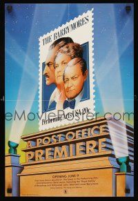4s365 BARRYMORES POST OFFICE POSTER post office 14x21 '82 Lionel, John & Ethel on stamp!