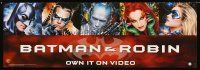 4s008 BATMAN & ROBIN Canadian video 14x40 '97 Clooney, Schwarzenegger, Thurman, Silverstone!