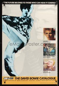 4s171 DAVID BOWIE CATALOGUE special music 24x36 '80s cool images of Bowie albums!