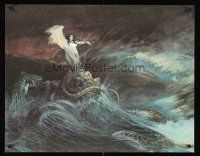 4s082 FRANK FRAZETTA art print '78 sexy fantasy art of topless Sea Witch & creatures!