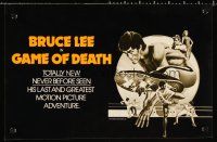 4s433 GAME OF DEATH special 9x14 '79 Bruce Lee, cool Bob Gleason kung fu artwork!