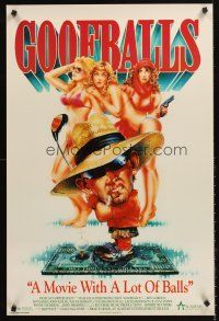 4s439 GOOFBALLS special 23x34 '87 Brad Turner golf comedy, a movie with a lot of balls!