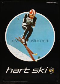 4s302 HART SKI special 21x30 '70s Newman photo of Roger Staub skiing!