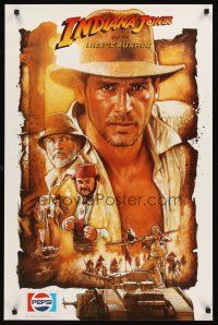 4s454 INDIANA JONES & THE LAST CRUSADE special 23x35 '89 Pepsi-Cola tie-in, art of Ford by Drew!