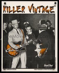 4s188 KILLER VINTAGE special 16x20 '95 Guitar store, Jack Ruby shooting Oswald w/Stratocaster!