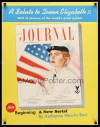 4s257 LADIES' HOME JOURNAL APRIL 1952 special poster 22x28 '52 woman in a naval uniform!