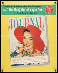 4s258 LADIES' HOME JOURNAL APRIL 1953 special poster 22x28 '53 pretty woman in a red hat!
