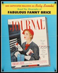 4s268 LADIES' HOME JOURNAL NOVEMBER 1952 special poster 22x28 '52 Fanny Brice & woman voting!
