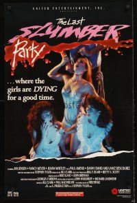 4s467 LAST SLUMBER PARTY video special 23x35 '88 where the girls are DYING for a good time!
