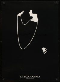 4s477 LOUISE BROOKS special 20x28 '91 wonderful black & white photo of actress in pearls!