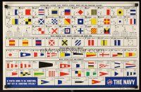 4s319 NAVY ALPHABET special 15x23 '69 Naval language poster, must-have for sailors!