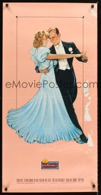 4s505 NOSTALGIA MERCHANT video special 20x40 '85 art of Ginger Rogers & Fred Astaire!