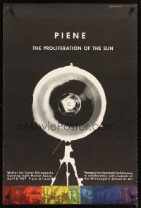 4s029 PIENE: THE PROLIFERATION OF THE SUN special 24x36 '67 cool images from art exhibition!