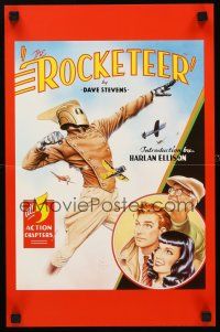 4s531 ROCKETEER special 11x17 '85 cool art of comic characters in action!