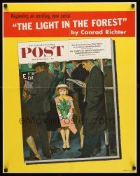 4s279 SATURDAY EVENING POST MARCH 28, 1953 special poster 22x28 '53 George Hughes art!