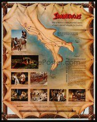 4s548 SPARTACUS special 22x28 '61 Stanley Kubrick classic, cool map & history of gladiators!