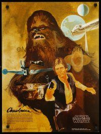 4s558 STAR WARS Factors Coca-Cola special 18x24 '77 sci-fi epic, Han Solo, Chewbacca, Nichols art!