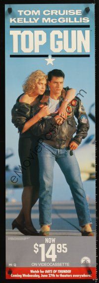 4s576 TOP GUN video special 12x36 R90 great image of Tom Cruise & Kelly McGillis!