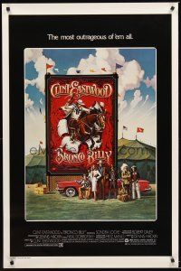 4t210 BRONCO BILLY 1sh '80 Clint Eastwood directs & stars, Roger Huyssen & Gerard Huerta art!