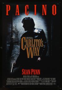 4t029 CARLITO'S WAY DS 1sh '93 Al Pacino, Sean Penn, Penelope Ann Miller, Brian De Palma