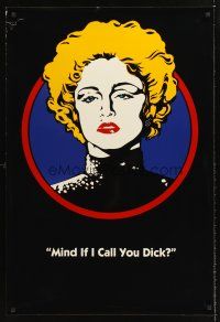 4t047 DICK TRACY DS Breathless Mahoney style teaser 1sh '90 art of Madonna, Mind if I call you dick?