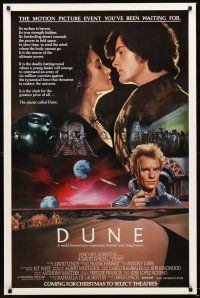 4t235 DUNE cast advance 1sh '84 David Lynch sci-fi epic, cool images of Kyle MacLachlan, Sting!