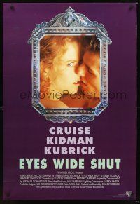 4t054 EYES WIDE SHUT 1sh '99 Stanley Kubrick, best romantic c/u of Tom Cruise & Nicole Kidman!