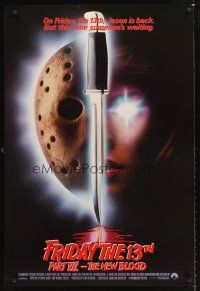 4t059 FRIDAY THE 13th PART VII int'l 1sh '88 Jason is back, slasher horror sequel!